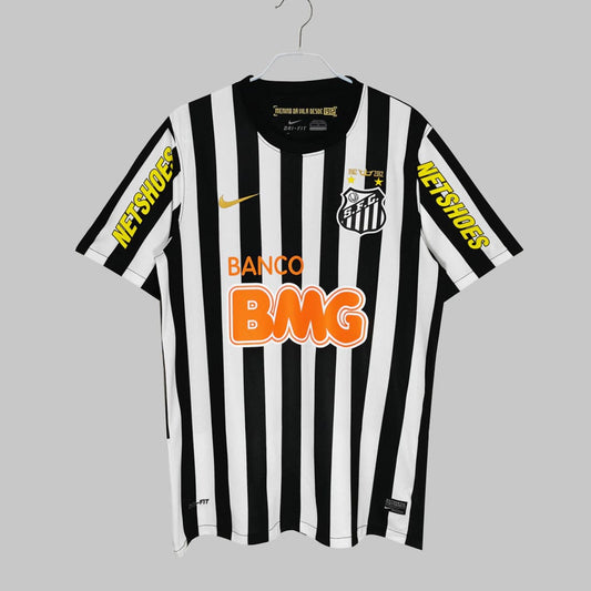 Camisa Santos II Retrô 2012 Masculina - Preto+Branco