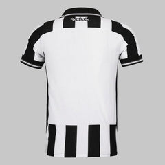 Camisa Botafogo Home 2025 costas – listras pretas e brancas tradicionais