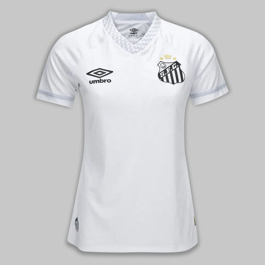 Camisa Santos Home 25/26 Feminina branca vista frontal