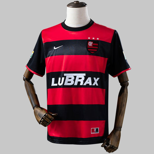 Camisa Flamengo I Retrô 00/01 Masculina - Vermelho+Preto
