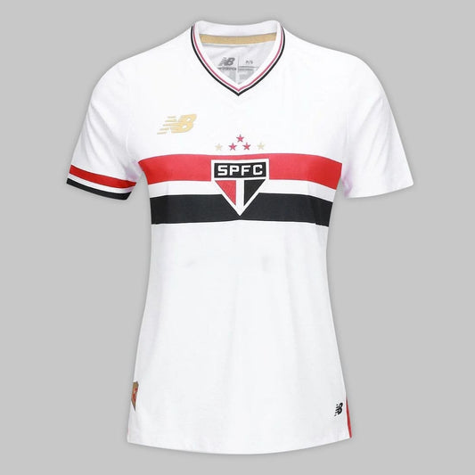 Camisa São Paulo I 25/26 Sem Patrocino Feminina - Branco