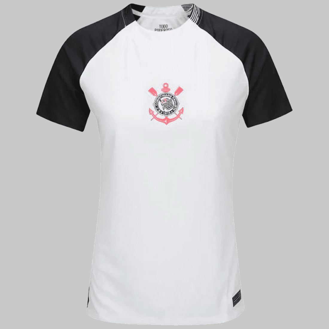 Camisa Corinthians I 25/26 Feminina - Branco+Preto