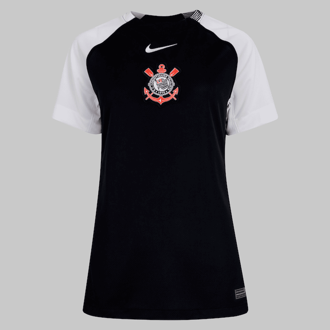 Camisa Corinthians II 25/26 Feminina - Preto+Branco