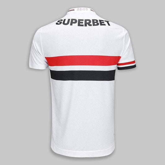 Vista traseira da Camisa São Paulo I 25/26 Masculina – Branco