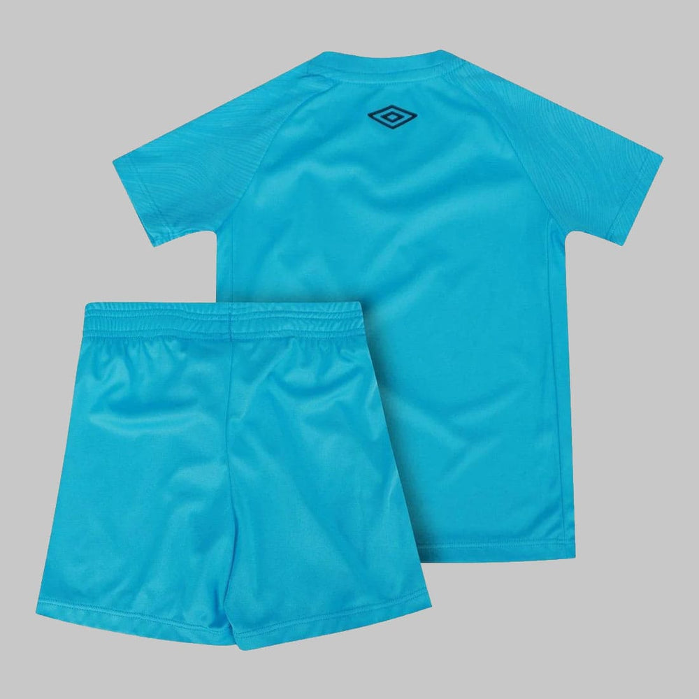 Camisa Infantil Santos III 25/26 Azul com escudo bordado no peito