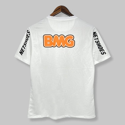 Vista traseira da Camisa Santos Retrô 2012 branca