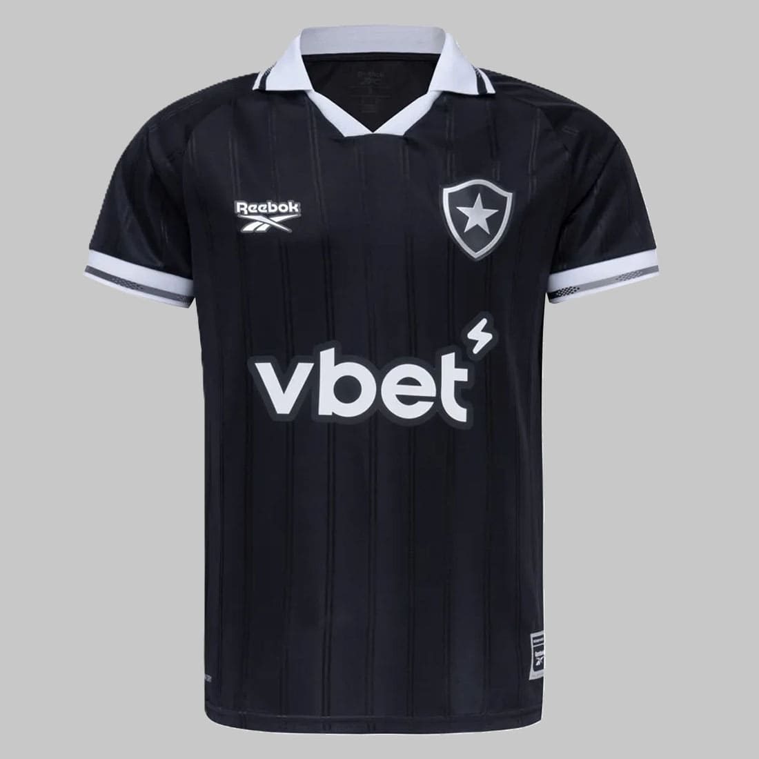 Frente da Camisa Botafogo II 25/26 Torcedor Masculina na cor preta
