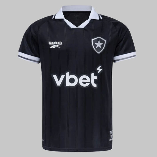Frente da Camisa Botafogo II 25/26 Torcedor Masculina na cor preta