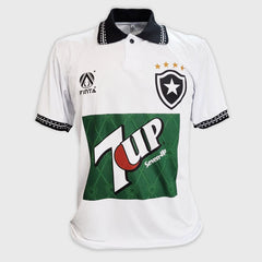 Camisa Botafogo II Retrô 1995 branca com gola polo vista de frente