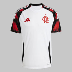 Camisa Flamengo II 25/26 Torcedor masculina branca – vista frontal.
