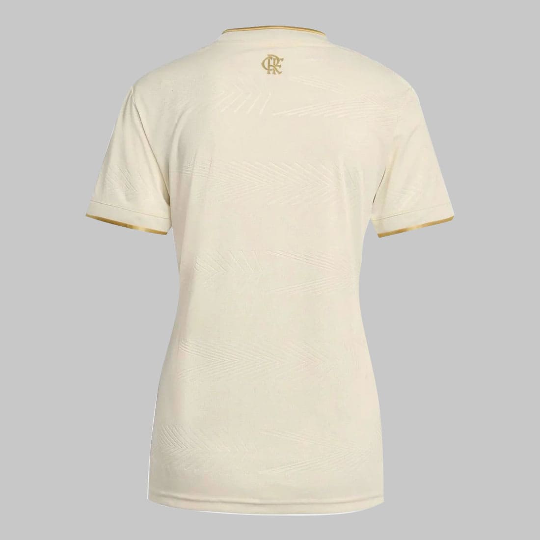Camisa Flamengo III 25/26 Feminina bege vista de costas