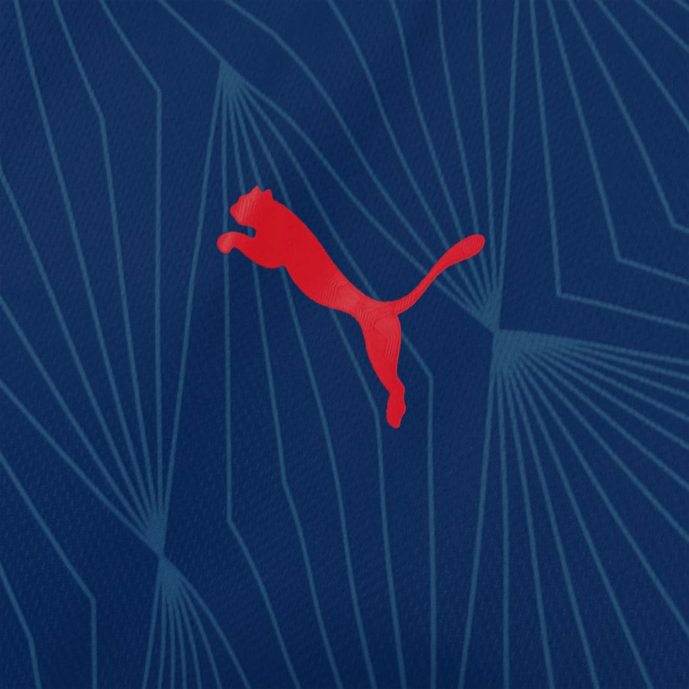 Logo puma  da Camisa Red Bull Bragantino II 2025 Torcedor azul