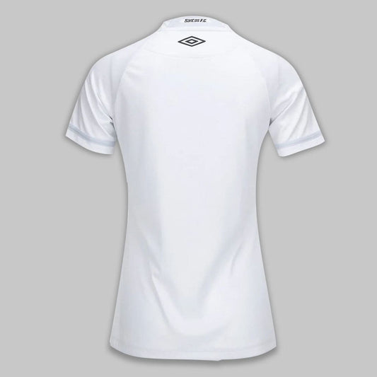 Camisa Santos feminina 25/26 Torcedor branca vista traseira