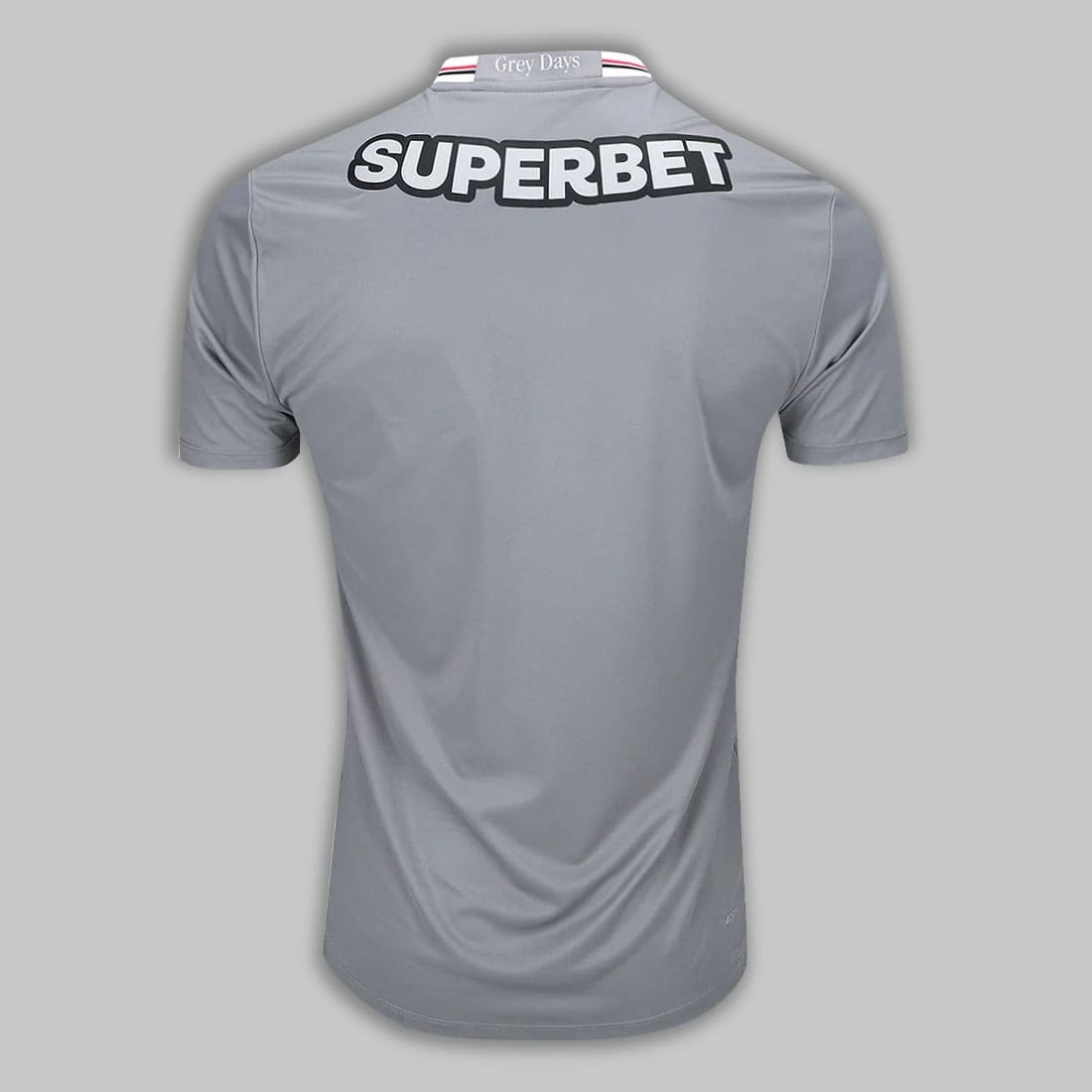Parte de trás da Camisa São Paulo Grey Day 25/26 masculina na cor cinza