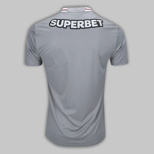 Parte de trás da Camisa São Paulo Grey Day 25/26 masculina na cor cinza