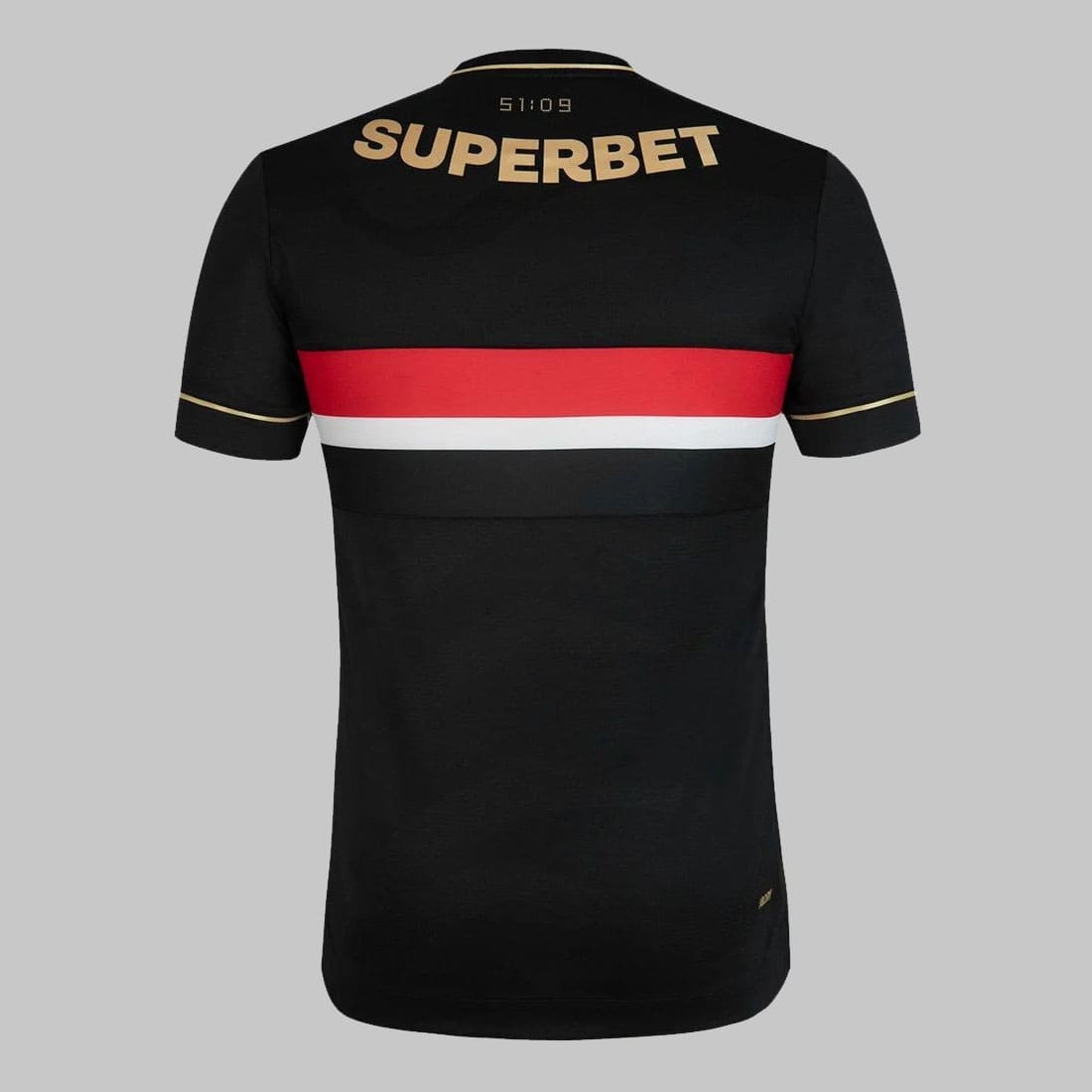 Costas da Camisa São Paulo III 25/26 masculina na cor preta