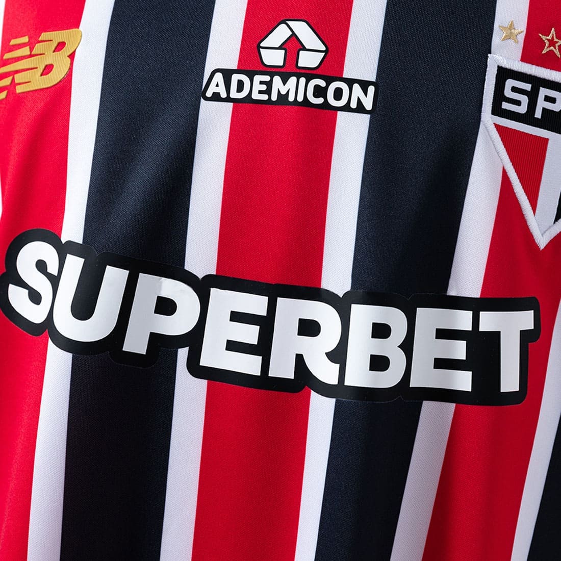 Camisa São Paulo II 25/26 Trocedor Masculina - Vermelho+Branco