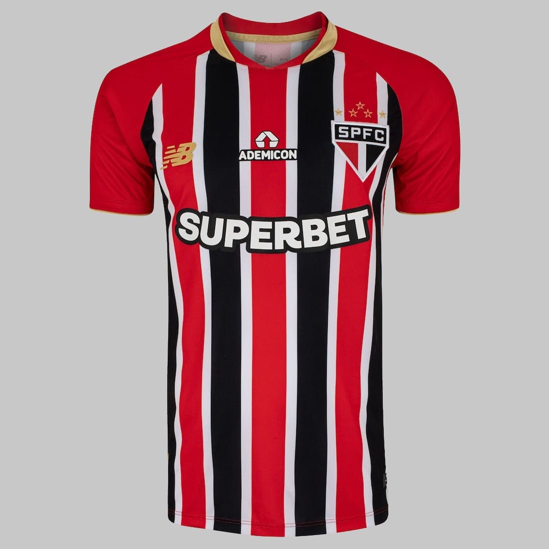 Camisa São Paulo II 25/26 Trocedor Masculina - Vermelho+Branco