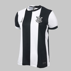 Camisa Corinthians III 24/25 Feminina - Branco+Preto