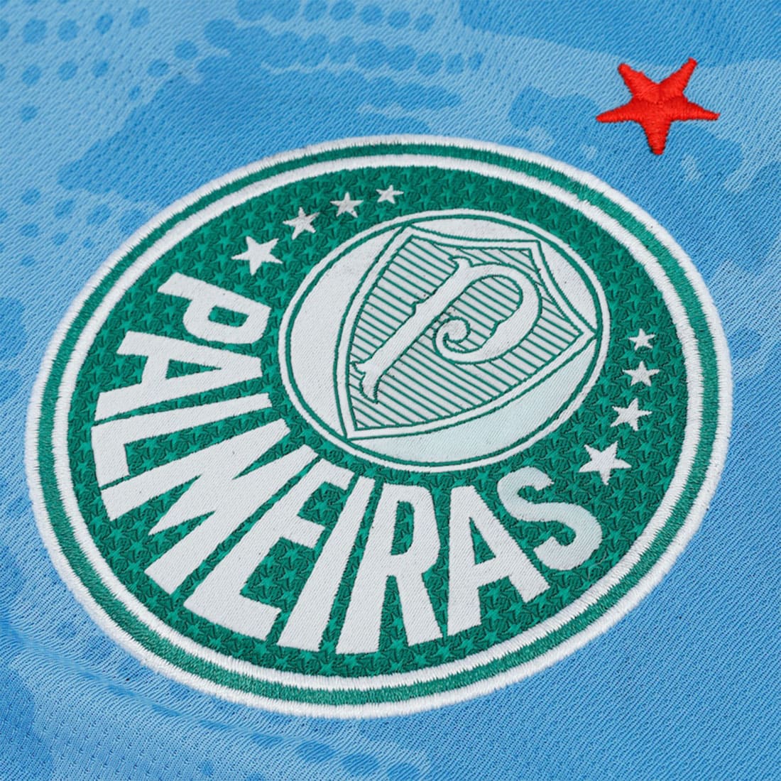 Escudo do Palmeiras na camisa de goleiro 2025