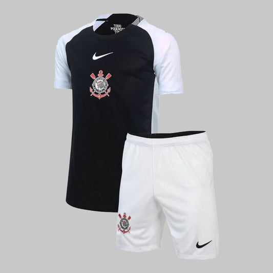 Kit Infantil Corinthians II 25/26 - Preto+Branco