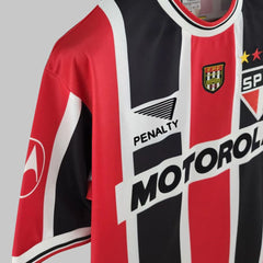 Camisa São Paulo II Retrô 1999/2000 Masculina - Vermelho+Branco