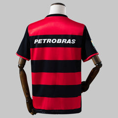Camisa Flamengo I Retrô 00/01 Masculina - Vermelho+Preto