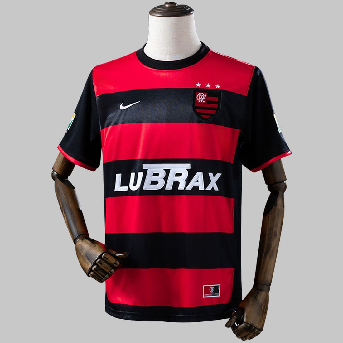 Camisa Flamengo I Retrô 00/01 Masculina - Vermelho+Preto