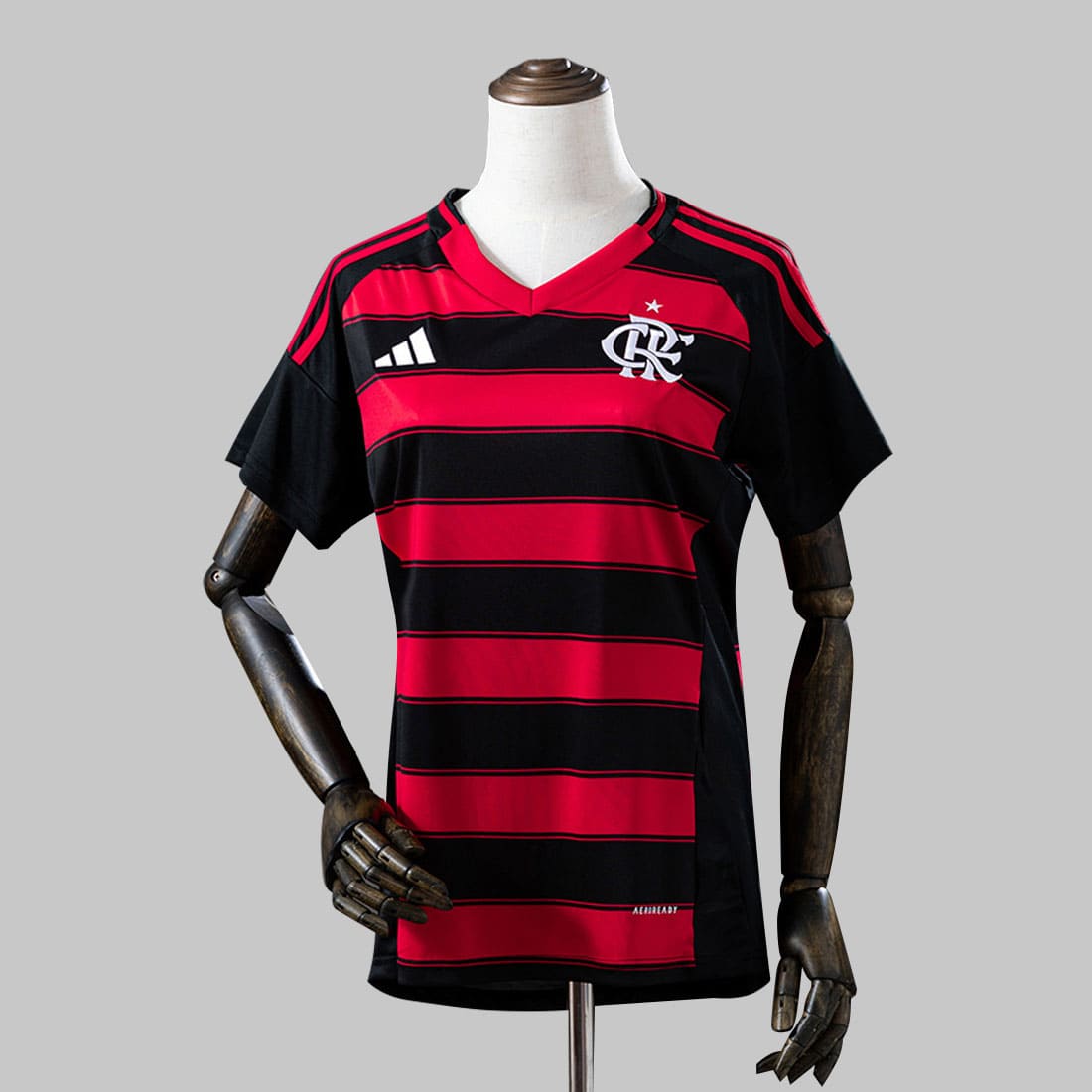 Camisa Flamengo I Tocedor Feminina - Vermelho+Preto