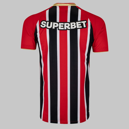 Camisa São Paulo II 25/26 Trocedor Masculina - Vermelho+Branco