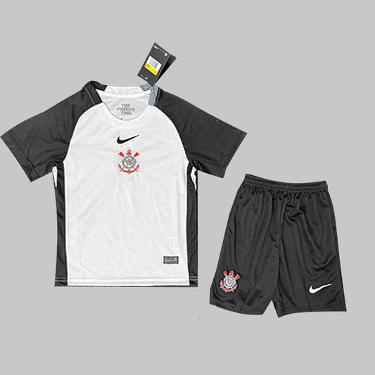 Kit Infantil Corinthians I 25/26 - Branco+Preto