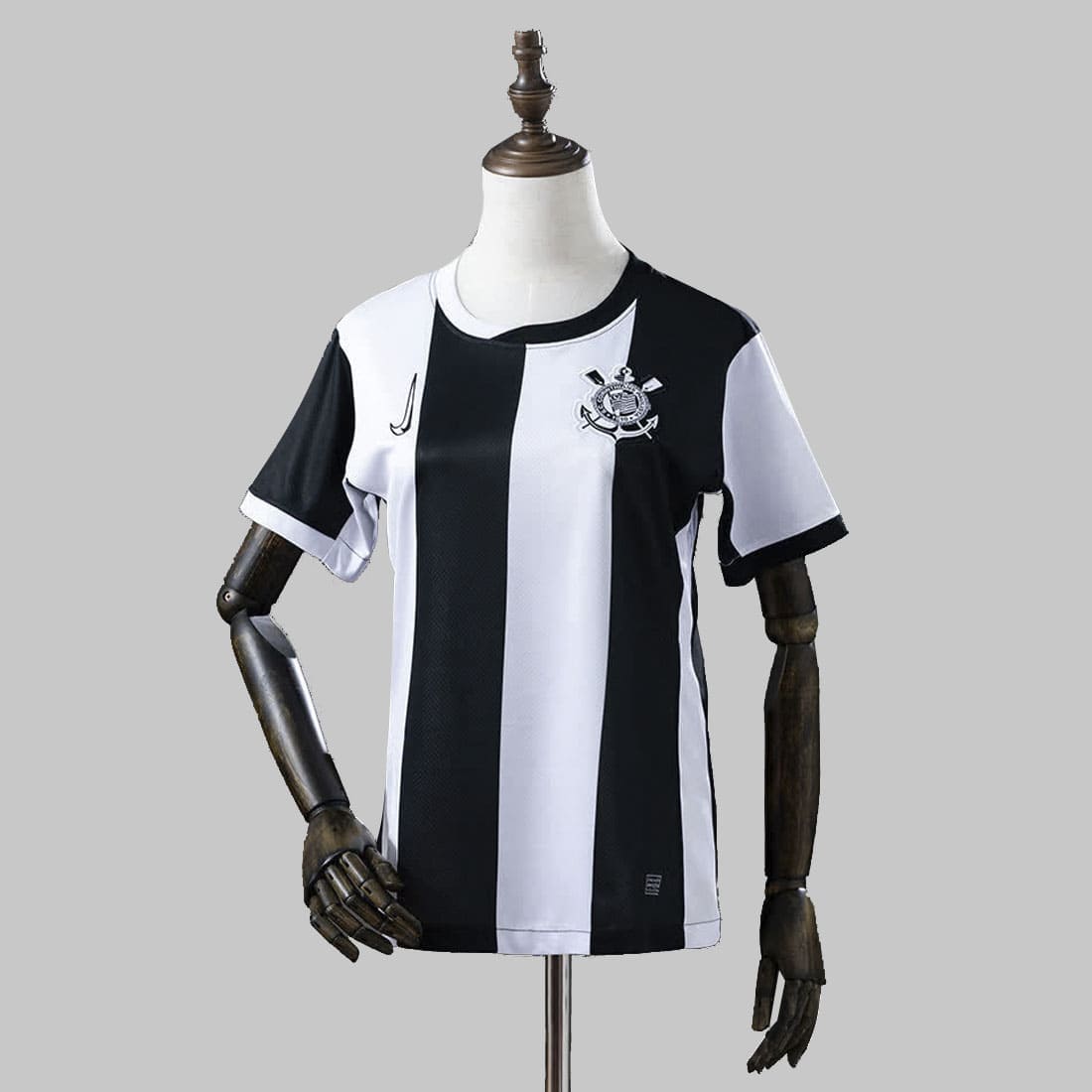 Camisa Corinthians III 24/25 Feminina - Branco+Preto