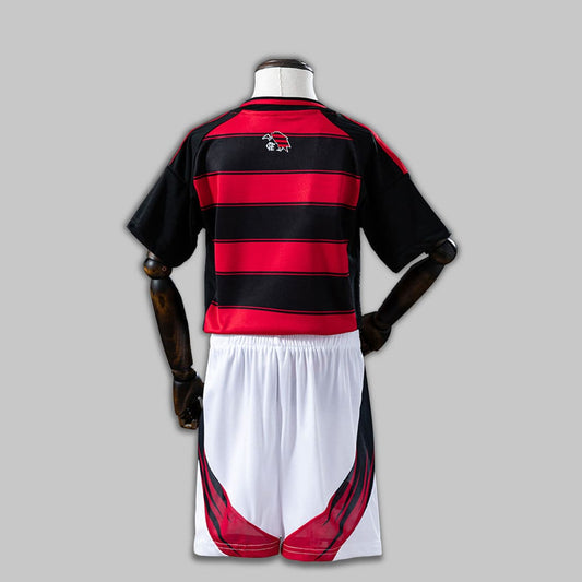 Camisa Infantil Flamengo I 25/26 modelo torcedor vista de frente