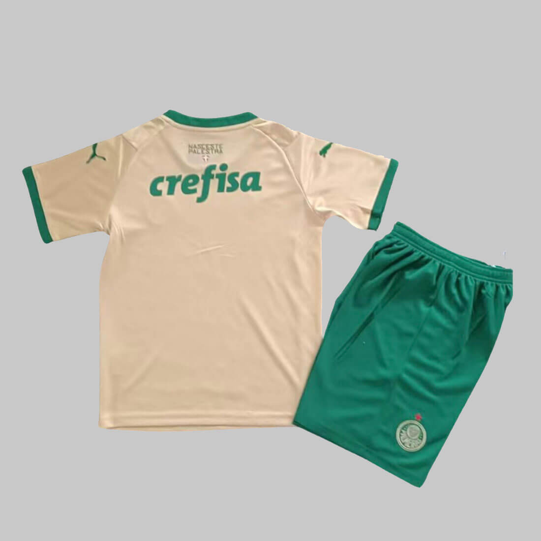 Costas da camisa infantil Palmeiras III 24/25 dourada