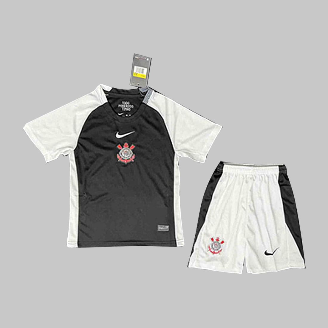 Kit Infantil Corinthians II 25/26 - Preto+Branco