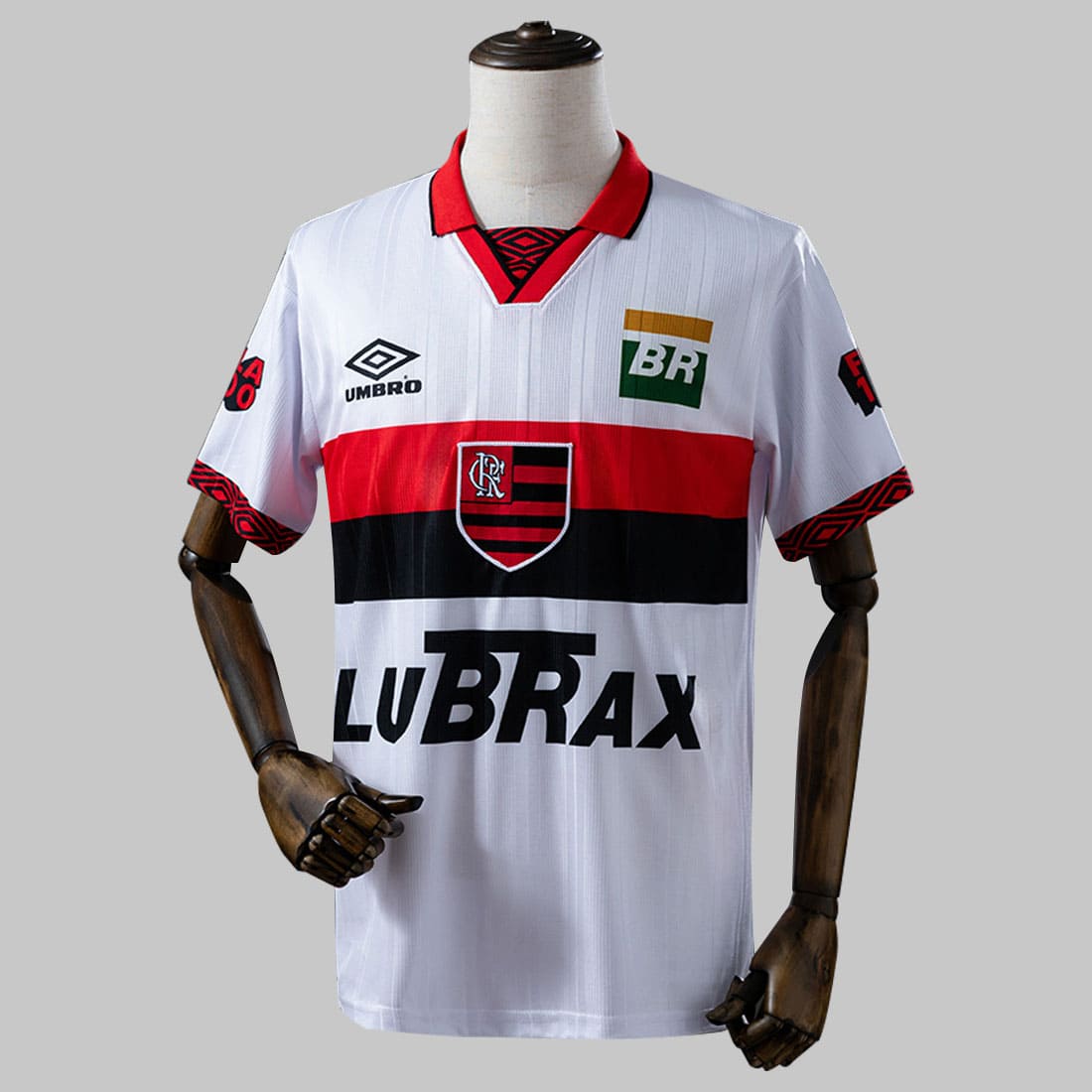 Camisa Flamengo II Retrô 1995 Masculina - Branco